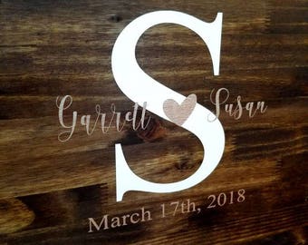 Custom Wedding Guest Book Alternative | Wedding Shower Gift | Wedding Decor | Rustic Wedding Guest Book | Wooden Guest Book | Wedding Gift