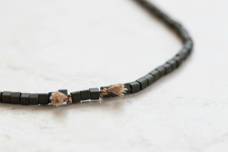 Jewelry gift Diffuser necklace Lava necklace Lava jewelry Olive Green and Beige Lava Stone Necklace