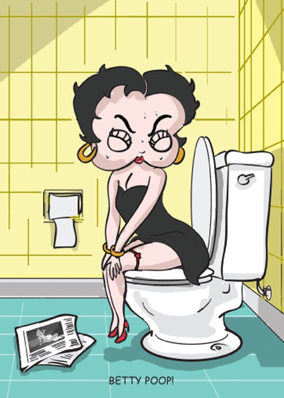 Betty Poop Funny Birthday Card