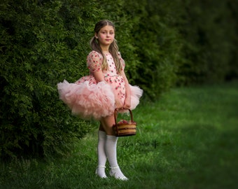 Annabeth* Strawberry babydoll childs dress