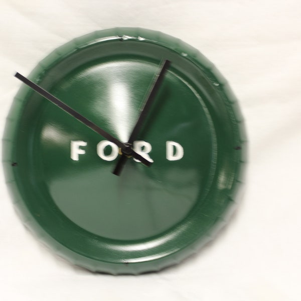 Ford Hubcap Clock Etsy