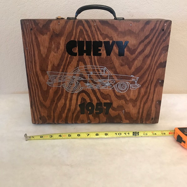 Wooden Briefcase Etsy