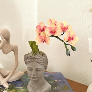 Orchidées en papier faites main