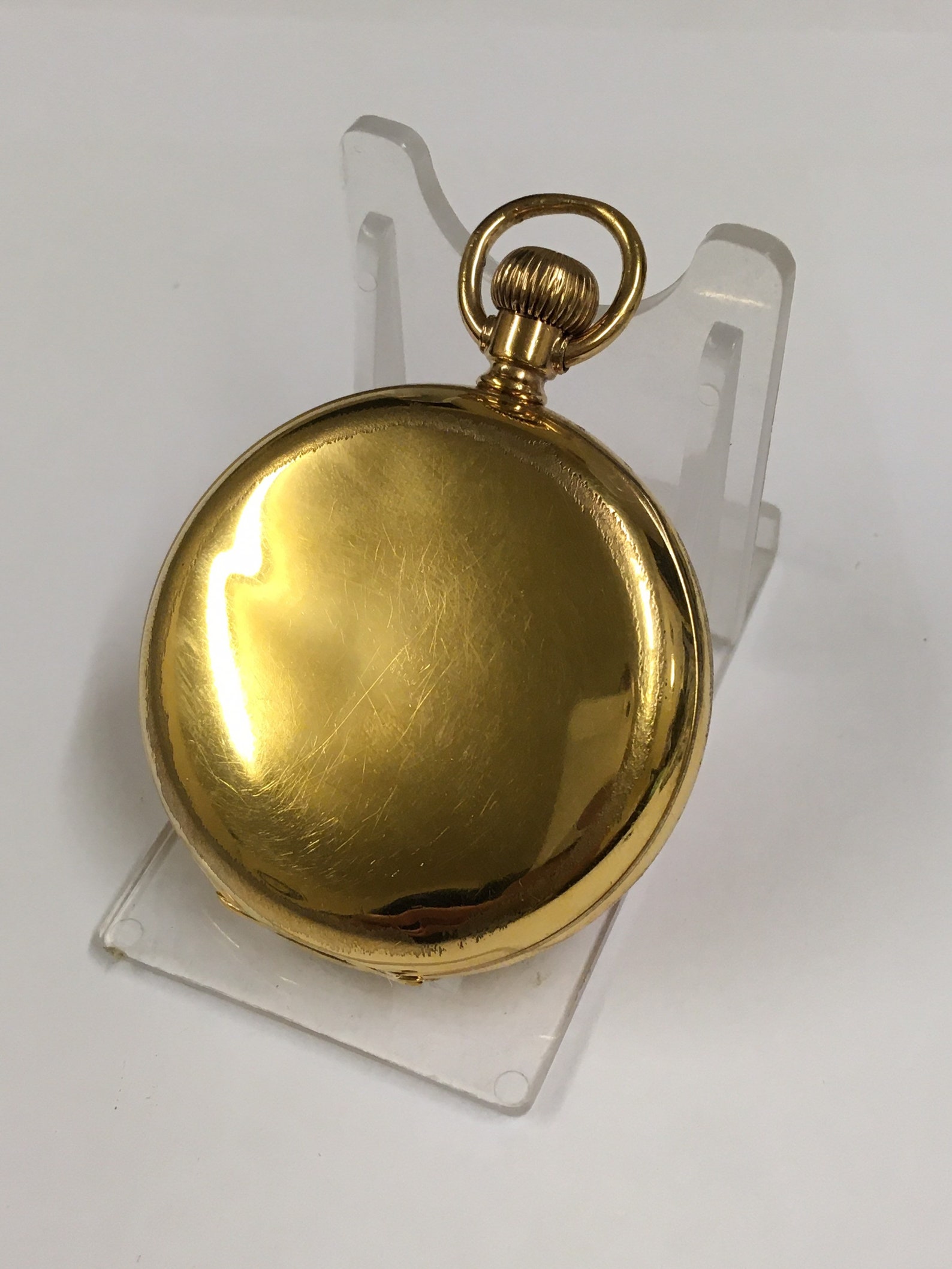 Vintage gold filled pocket watch keystone case Guilloche Etsy