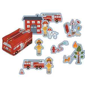 Es dauert ein Dorf Filz-Kit von Riley Blake Designs | Puppen-Bausatz Feuerwehr, Krankenwagen, Polizei, Ersthelfer 92cm x 170cm Filzplatte