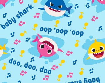 Baby Shark Character Etsy Baby Shark Character Etsy