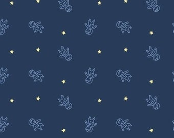 Astronaut fabric, Space Explorer by Whistler Studios, Tiny Astronaut-- boys quilt fabric, outer space fabric, stars fabric, 100% cotton