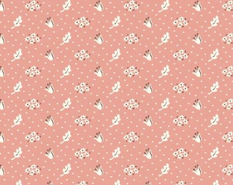 Wildwood Dwellings -- Poppie Baumwolle -- Vintage Schürze, kleine Blumensträuße, shabby chic vintage charm Stoff, 100% Baumwolle, Massenware