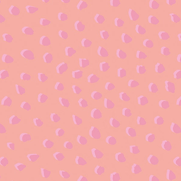 Pink dots knit fabric, Mimi G's designer KNIT from Riley Blake-- Spots in blush, 4 way stretch fabric, baby leggings fabric, cotton spandex