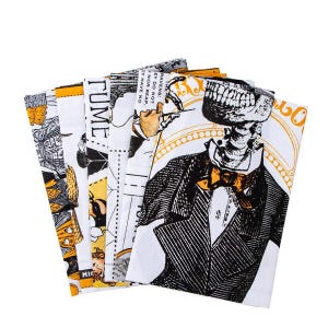 J. Wecker Frisch Costume Makers Act II - Panel bundle - Riley Blake - Four 24&quot; quilt panels PLUS 1 yard of each main print, 100% cotton