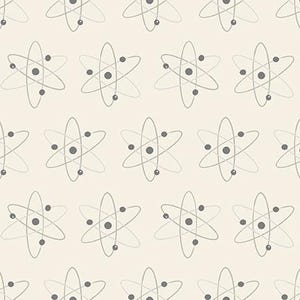 Science Lab - Atoms - Blank Quilting - Atoms diagram fabric, scientist quilt fabric, back to school, STEM quilt fabric, 100% cotton BTY