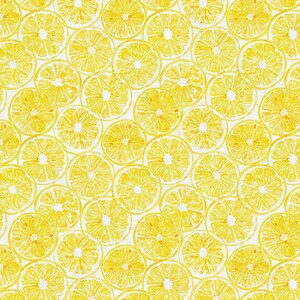 Lemon slices fabric -- Sweet & Sour -- Paint Brush Studios -- lemon quilt fabric, citrus fabric, summer fruit fabric, 100% cotton woven