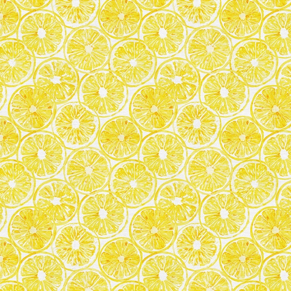 Lemon slices fabric -- Sweet & Sour -- Paint Brush Studios -- lemon quilt fabric, citrus fabric, summer fruit fabric, 100% cotton woven