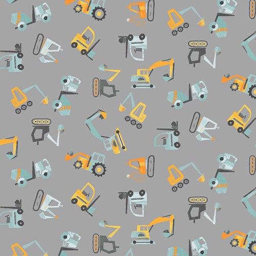 Heavy Construction Equipment Fabric / Raise the Roof Etsy