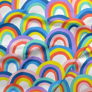 Rainbow fabric, Paint Brush Studios Over the rainbow, colorful quilt fabric, rainbow cotton fabric, spring time fabric