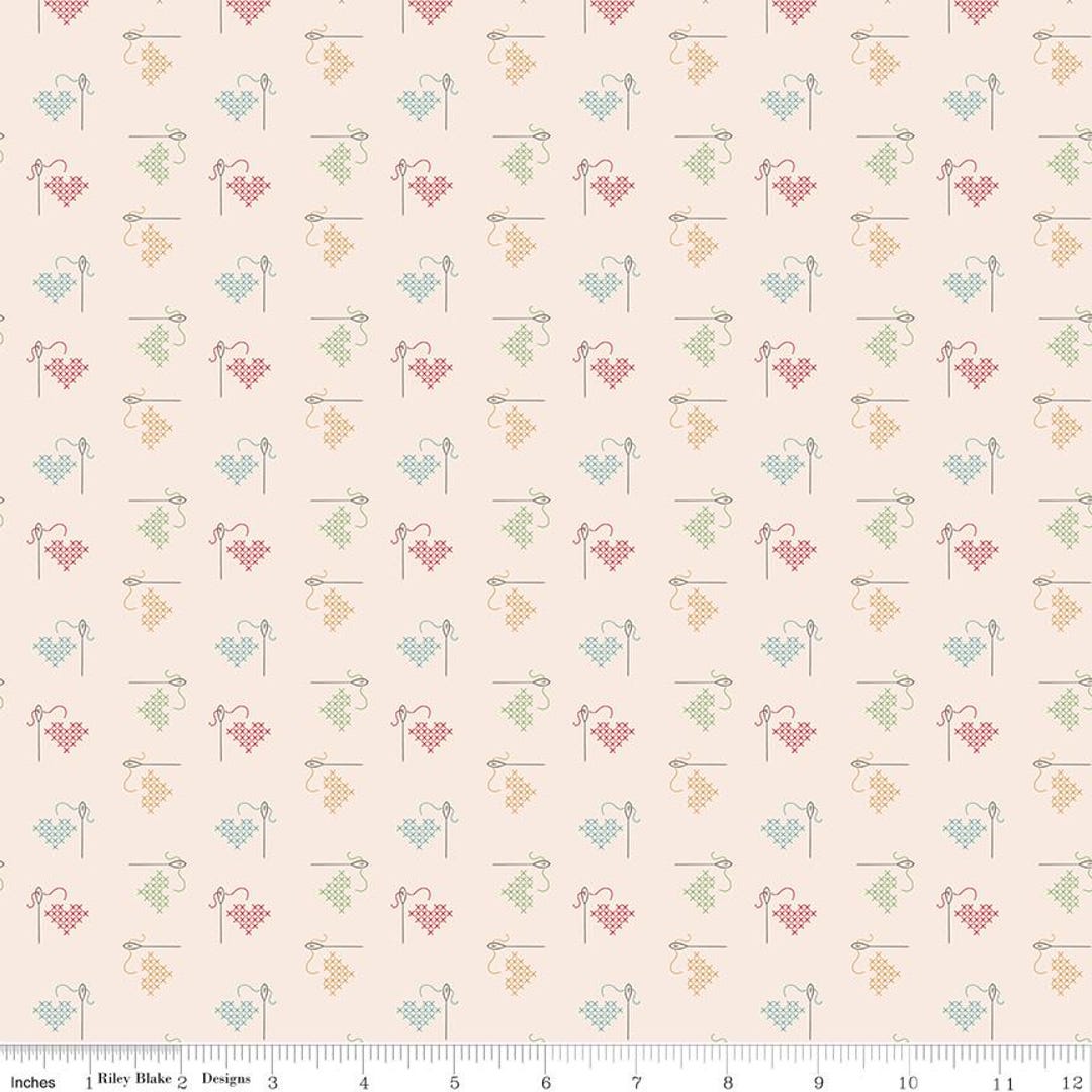 Hush Hush 5 - Stitched With Love - Riley Blake Designs, Low Volume ...