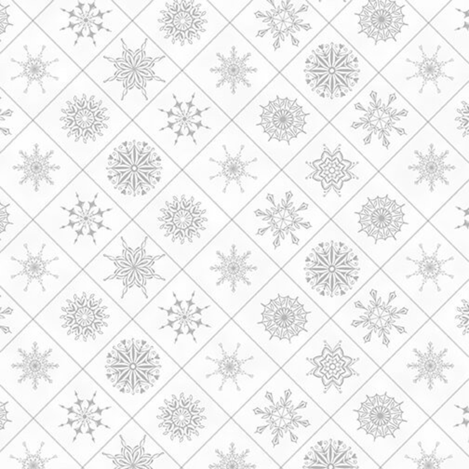 Snowflake Quilt Fabric Snowflakes in Boxesholiday Lane Etsy