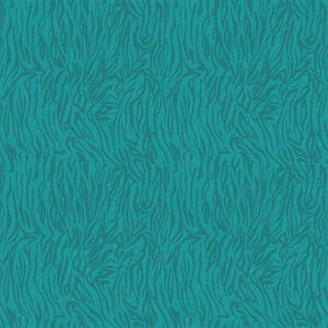 Tijgerstrepen in donker blauwgroen - Pieces of India - Paintbrush Studios, quiltstof met tijgerprint, toon-op-toon tijgerstreep, 100% katoen BTY