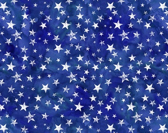 Better Together by Blank Quilting-- Stars-- tissu aquarelle stars, tissu étoile pour enfants, 100% coton par mètre