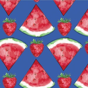 Sweet Summer - Fruit slices - by Anne Tavoletti for Camelot fabrics, watermelon fabric, summer picnic fabric, 100% cotton by the yard