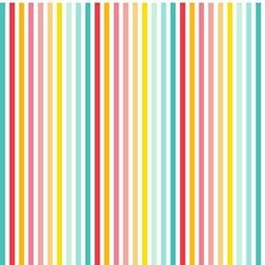 Sunshine Stripe--Hello Summer by Michael Miller, summer stripe fabric, thin stripe fabric, rainbow stripe, 100% cotton by the yard