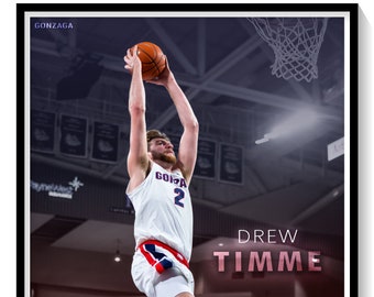 2020-21 Gonzaga Basketball Huge 13/”x19/” Commemorative Cover Poster