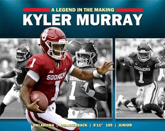 Poster Pro Football Cardinals Quarterback Kyler Murray Huge 19x13 Action Photo