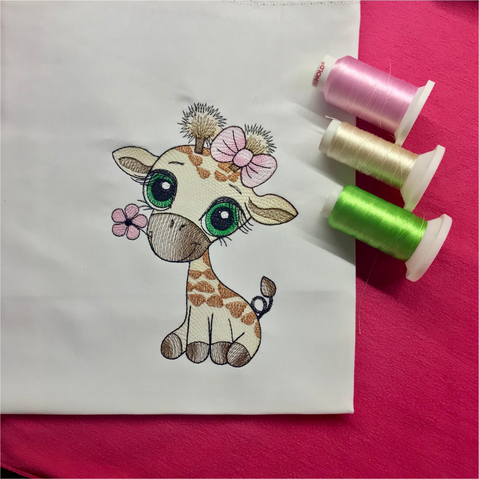 Giraffes Machine Embroidery Designs Set for Baby Children Etsy