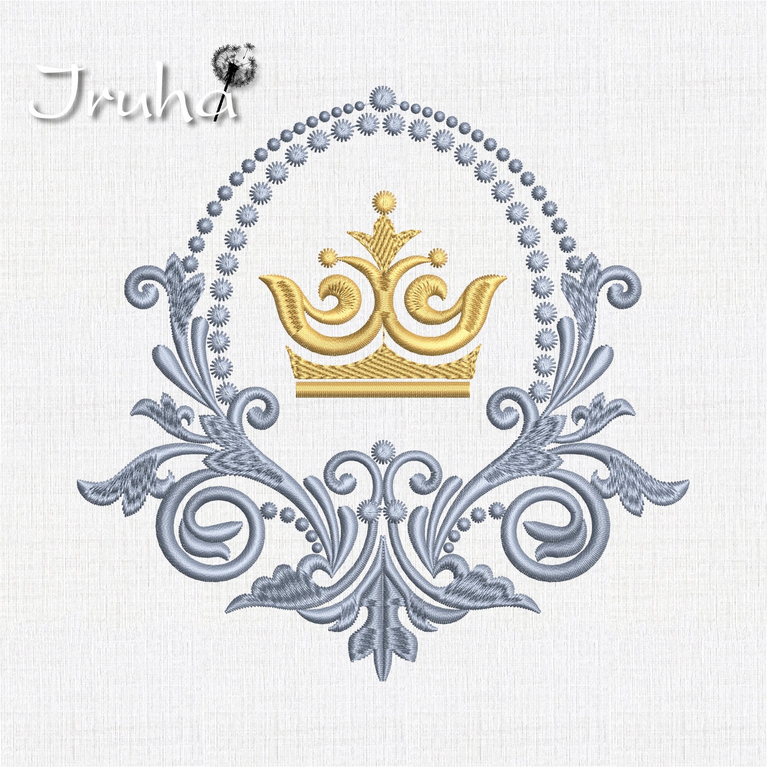 Frame crown machine embroidery designs descarga instantnea en  etsy Frame crown machine embroidery designs descarga instantnea en  etsy