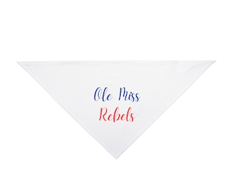Ole Miss Pet Bandana
