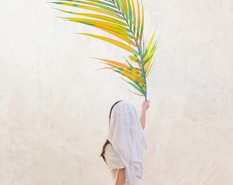 Kunstdruck, Palmsonntag, Christliche Kunst, Palmblatt, Home Decor, Religiöse Malerei, Spirituell, Ostern, loben