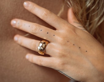 Dome Ring • Statement Ring • Minimalistisch • Boho Ring • Geometrische Ring • Gold Filled Ring • Geschenk für Sie
