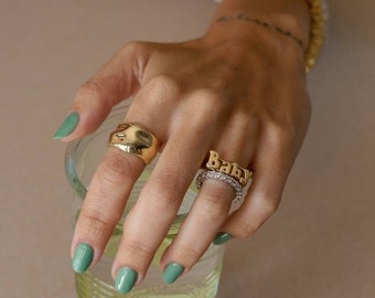 Baby Ring • Trend Ring • Baby Ring • Beste Freundin Geschenk • Girly Schmuck • Gold Filled Ring • Perfekte Ergänzung zu jedem Stack