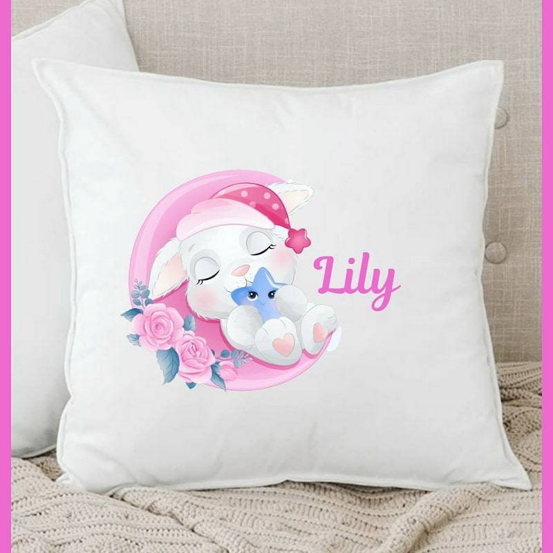 Coussin Décoratif, Coussin Personnalisé, Lapin