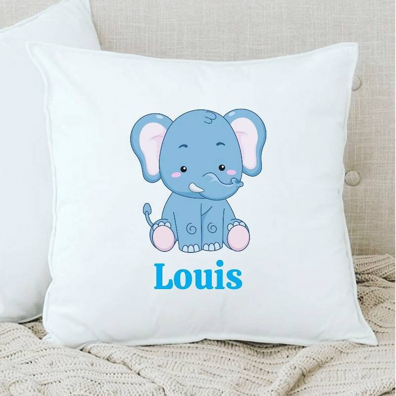 Coussin Personnalisé Bébé Éléphant