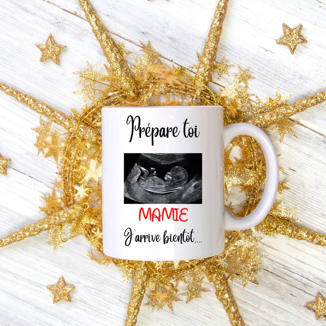 Mug Annonce Grossesse, Mug Échographie Bébé