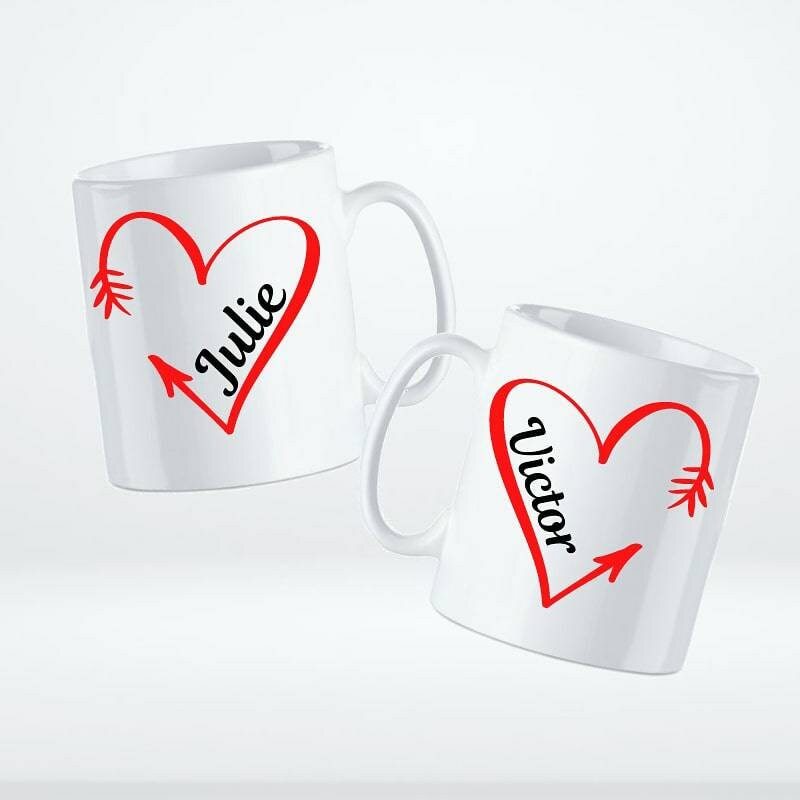 Duo de Mug, Spécial Couple, Mug Personnalisé