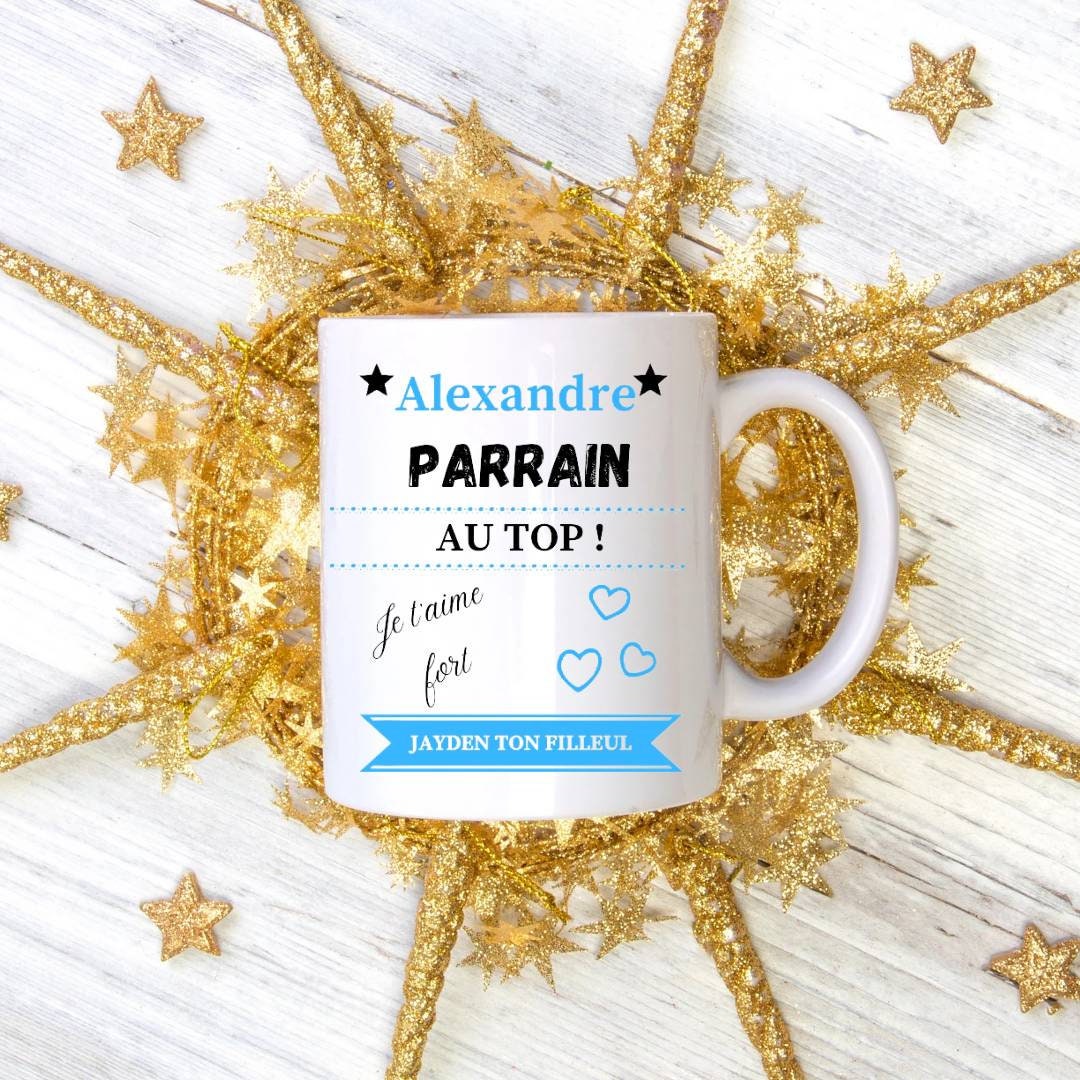 Mug Personnalisé Pour Parrain, Cadeau Parrain