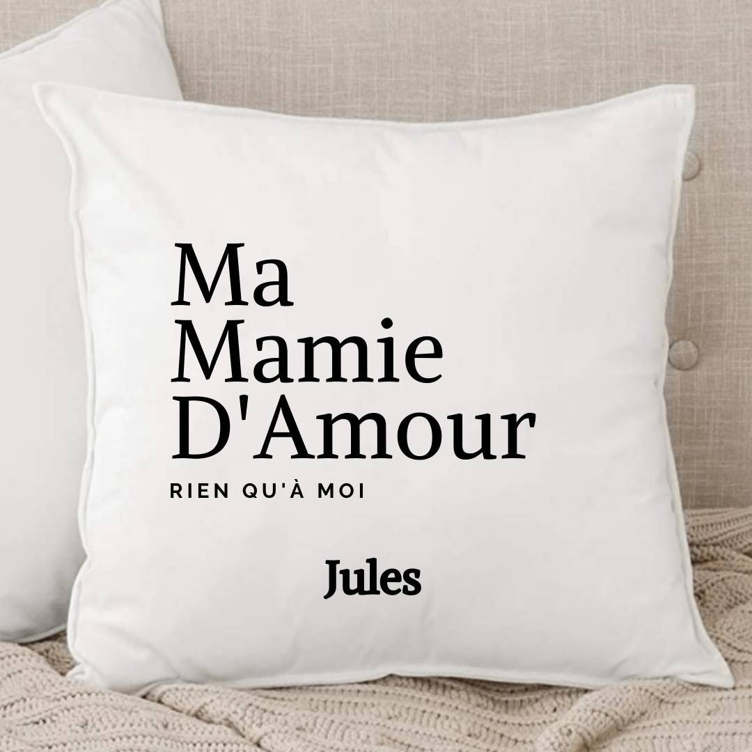 Coussin Personnalisé, Cadeau Pour Mamie , Fête Des Grand-Mères