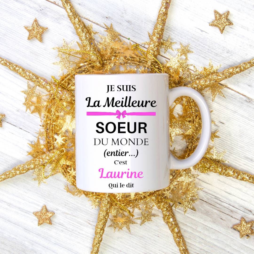 Mug Personnalisé Cadeau Sœur, Pour Une Super Soeur