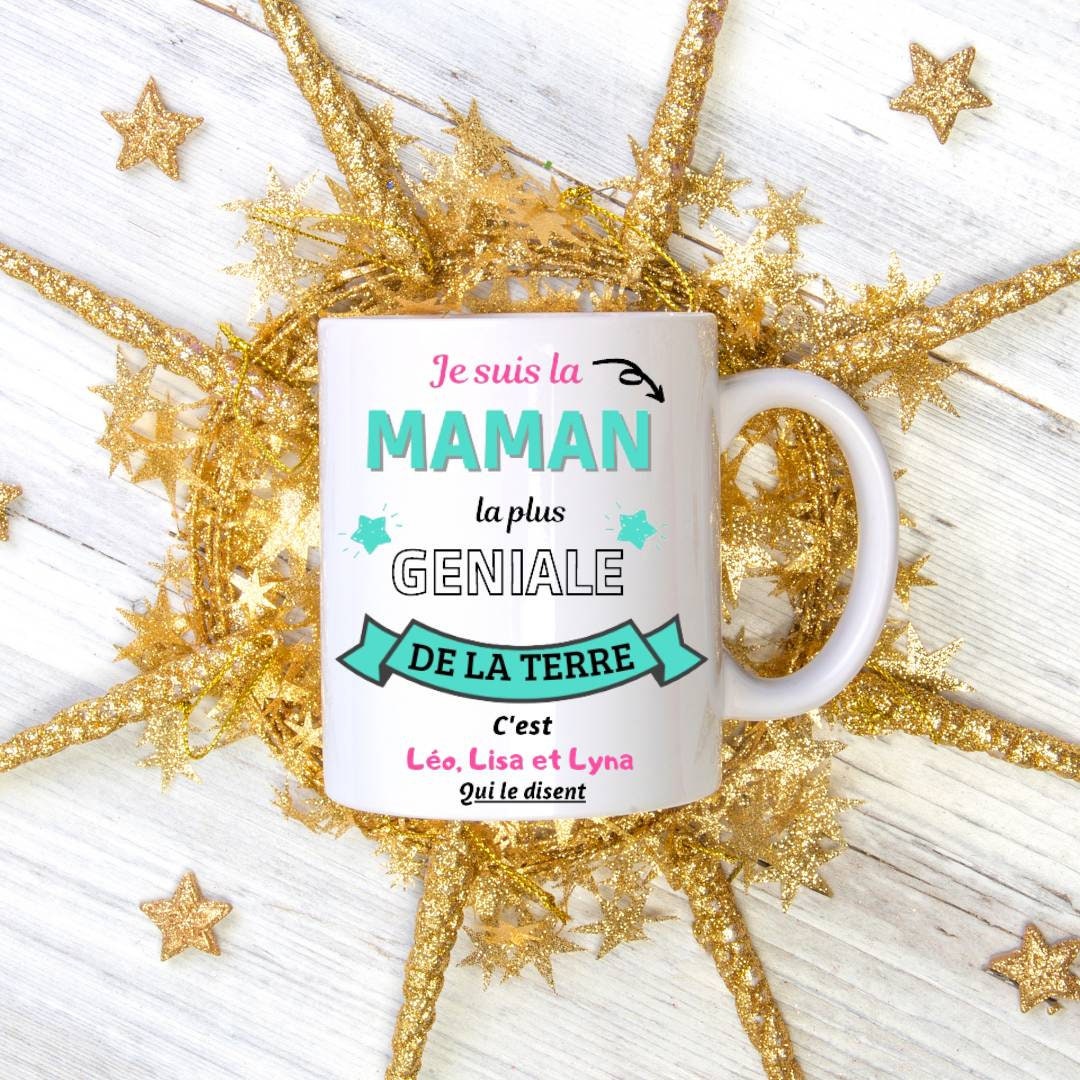 Mug Personnalisé, Mug Pour Maman, Cadeau Personnalisé