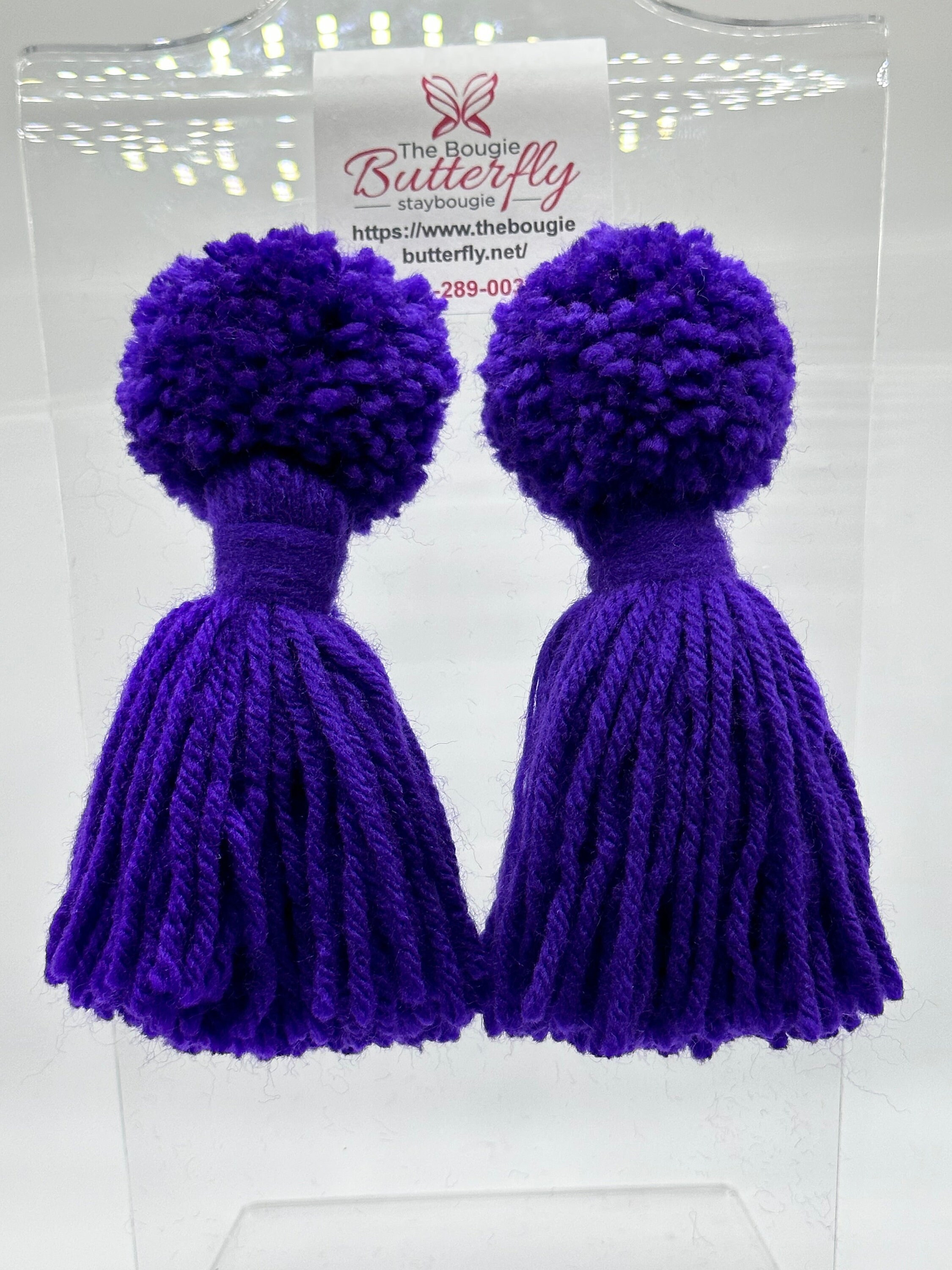 Colorful Pom-Pom Tassel Earrings - Handmade Boho Statement Jewelry