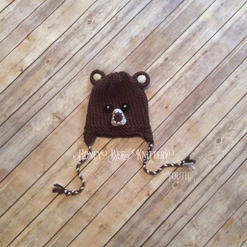 Brown Bear Hat 6 Sizes Available READY TO SHIP Grizzly Etsy