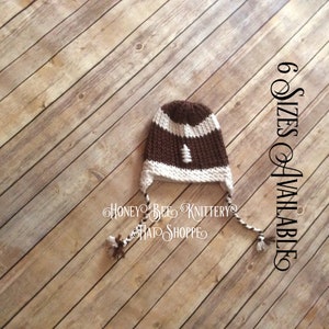 Football Hat - 6 sizes available, READY TO SHIP; brown, white, gridiron, catch, super bowl, superbowl, sports, HBKHats
