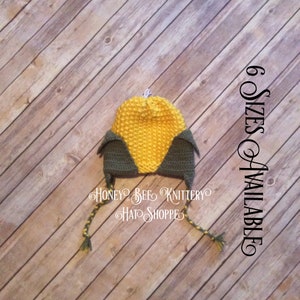 Ear of Corn Hat - 6 sizes available, READY TO SHIP; corn on the cob, vegetable, cornhusk, HBKHats