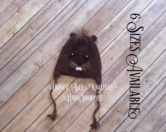 Gopher or Groundhog Hat - 6 sizes available, READY TO SHIP; Groundhog Day, Punxsutawney, Gobblers Knob, Holland Huckleberry, HBKHats