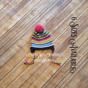 Preppy Stripe Hat in Pink - 6 sizes available, READY TO SHIP; pink, navy, blue, green, green, lime, white, snowboard, ski, HBKHats