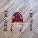 American Flag Hat PATTERN ONLY - 6 sizes included; americana, usa, Stars and Stripes, old glory, Olympics, World Cup, loom knit, crochet 