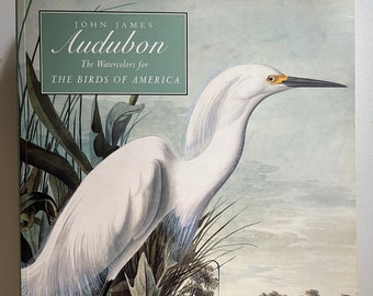 John James Audubon: Die Aquarelle für die Vögel Amerikas | Kaffeetischbuch | Vintage-Vogelillustrationen aus den 1990er Jahren