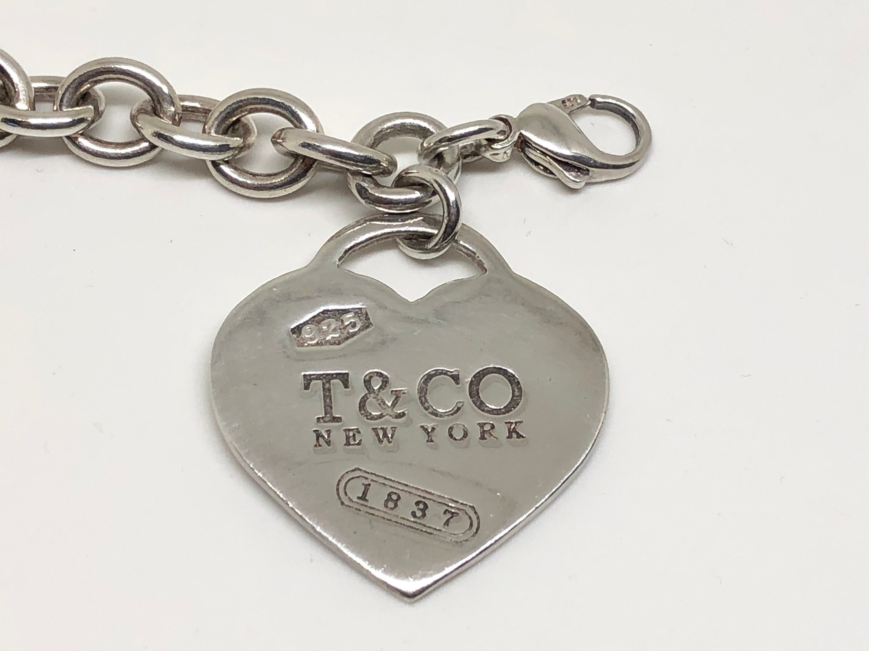 Authentic T& CO New York Sterling Silver 925 Tag Bracelet  Etsy